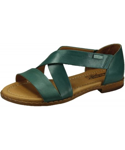 Men's Flatform Flat Sandal Emerald $49.48 Sandals