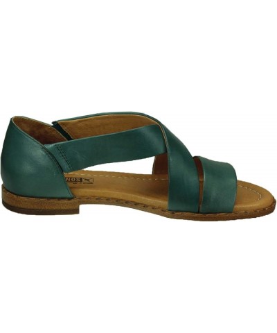 Men's Flatform Flat Sandal Emerald $49.48 Sandals