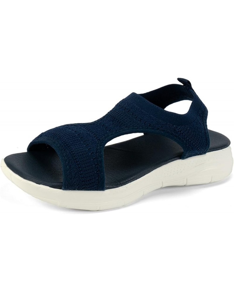 Sandals for Women Wedge Strap Espadrille Comfortable Ankle Strap Sandals Comfortable Outdoor Shoes, Black 155-qrcvgj-blue-c $...