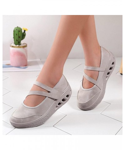 Women's Cute Sneaker Fashion Leisure Shoes Casual Tennis Canvas Slip on Shoes Workout Shoes Walking Shoes for Women Grey $18....