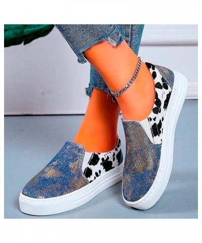 Women Canvas Shoes Low Top Lace Up Canvas Sneakers Non Slip Shoes Zapatos Planos De Mujer Z 15-blue $13.39 Fashion Sneakers