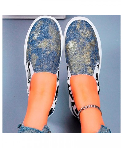 Women Canvas Shoes Low Top Lace Up Canvas Sneakers Non Slip Shoes Zapatos Planos De Mujer Z 15-blue $13.39 Fashion Sneakers