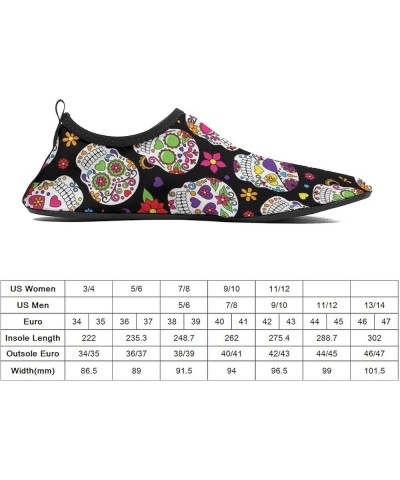 Dead Sugar Skull Water Shoes Barefoot Aqua Pool Socks for Beach Swim Walking 11/12men Dead Sugar Skull $15.80 Athletic Shoes