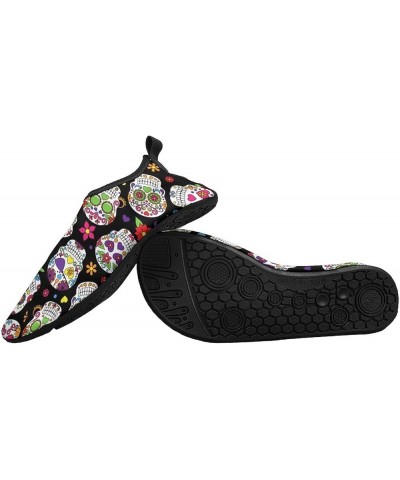 Dead Sugar Skull Water Shoes Barefoot Aqua Pool Socks for Beach Swim Walking 11/12men Dead Sugar Skull $15.80 Athletic Shoes