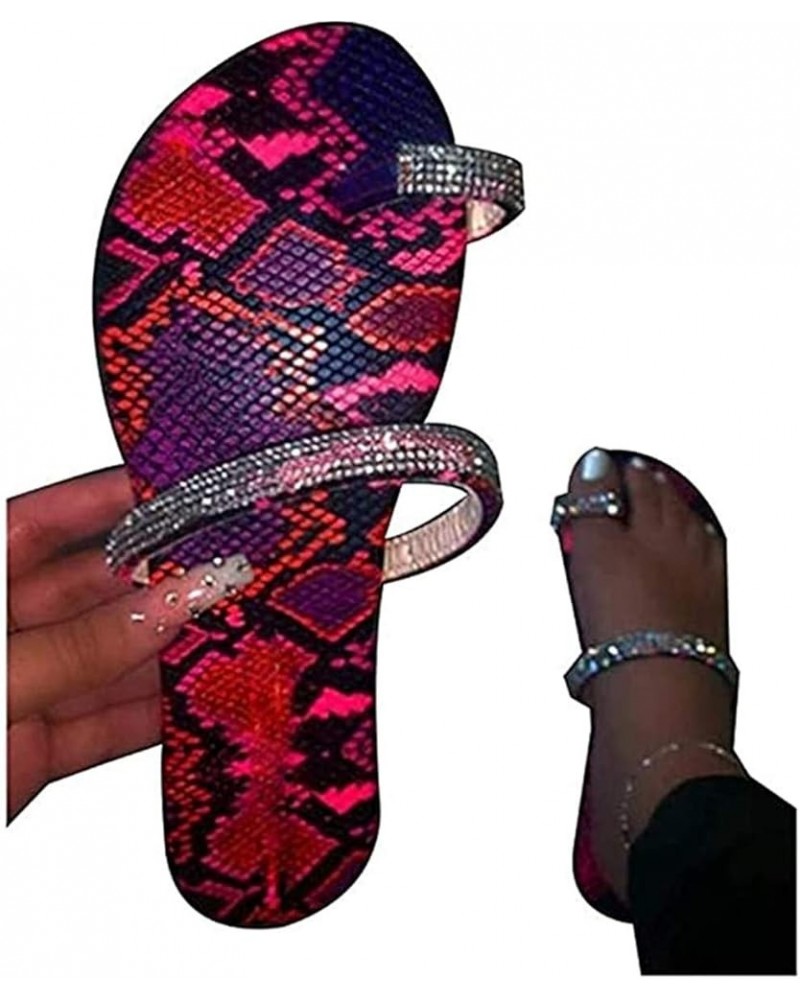 Sandals for Women Platform,2020 Crystal Comfy Platform Sandal Summer Beach Travel Shoes Sandal Ladies Flip Flops Z9-hot Pink ...