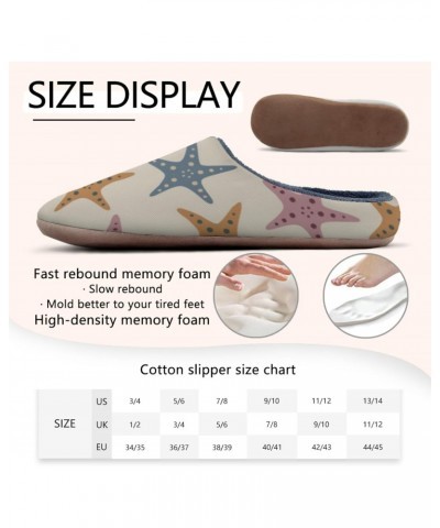 Kawaii Slipper starfishes Slippers starfish Slippers Men Memory Foam House Slippers for Mens Cotton Slipper Funny House Slipp...