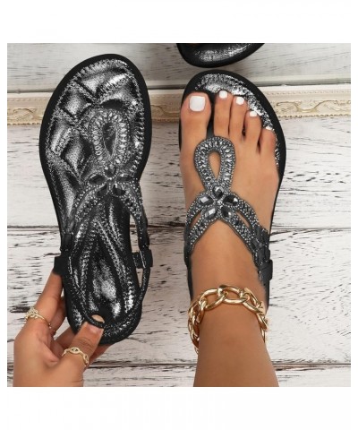 Womens Wedge Flip Flops Sandals Ladies Summer Fashion Multicolor Flower Round Toe Hook&Loop Platform Sandals Sandals Women We...