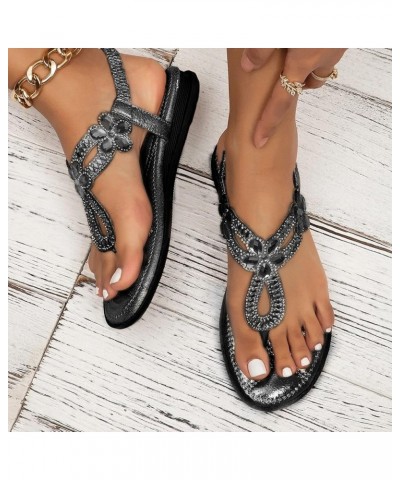 Womens Wedge Flip Flops Sandals Ladies Summer Fashion Multicolor Flower Round Toe Hook&Loop Platform Sandals Sandals Women We...