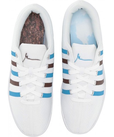 Women's Classic 88 Knit Clouds and Dirt Sneaker White-brown-blue $42.89 Fashion Sneakers