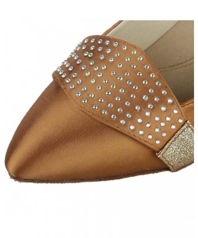 Heeled Sandals for Women Latin Salsa Performance Dance Shoes (Color : Tan, Size : 6.5 UK) 5 UK Tan $30.23 Athletic Shoes