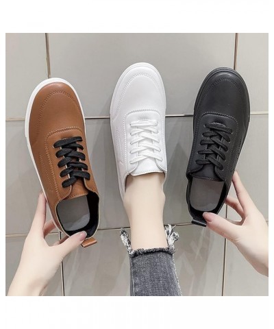 Fashion Women Casual Shoes Flat Lace Up Round Toe Comfortable Umbrella Printing Casual Casual Outdoor Black $17.05 Flats