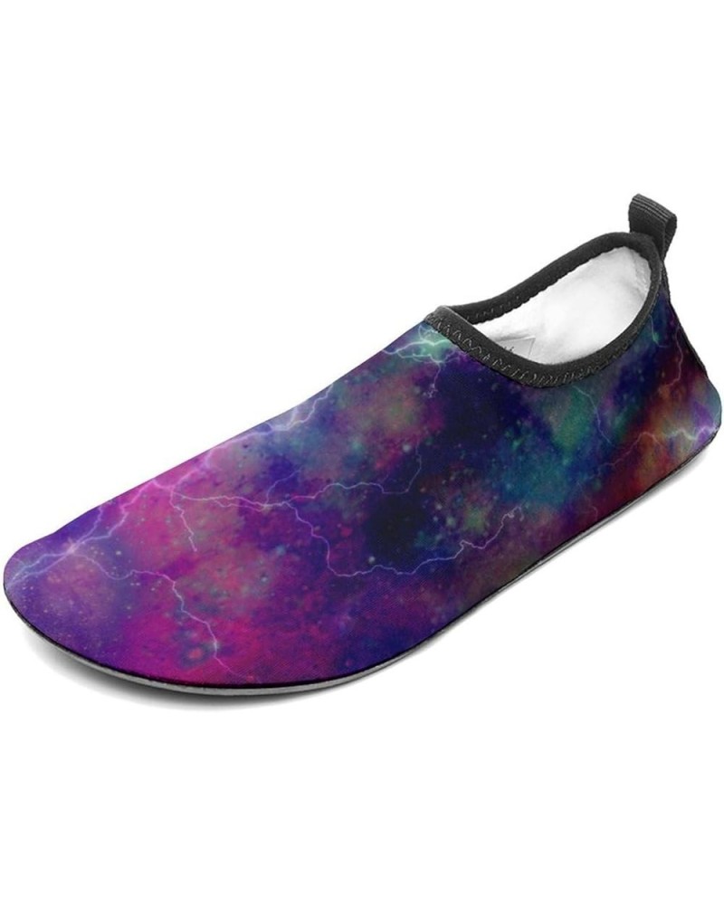 Thunder Galaxy Print Men's Soft Water Shoes Beach Pool Yoga Socks Swim Shoes Sport for Women 7/8women,5/6men $16.73 Athletic ...