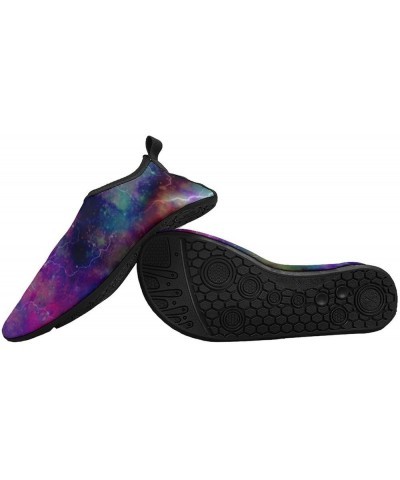 Thunder Galaxy Print Men's Soft Water Shoes Beach Pool Yoga Socks Swim Shoes Sport for Women 7/8women,5/6men $16.73 Athletic ...