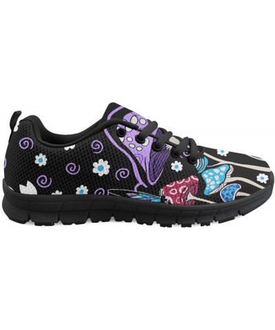 Women's Play Canvas Sneaker Flat Tennis Shoes Purple Mushroom Black $18.06 Fashion Sneakers