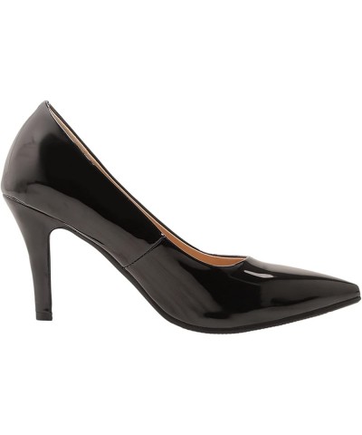 Women's Pointed Toe Dress Shoes Elegant Thin Heel Pumps Black $25.49 Pumps