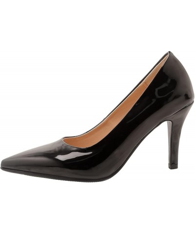 Women's Pointed Toe Dress Shoes Elegant Thin Heel Pumps Black $25.49 Pumps