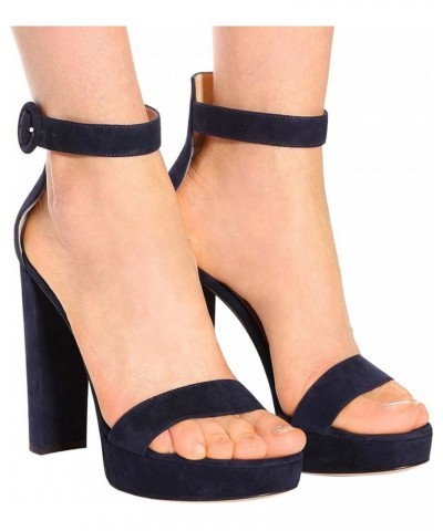 Platform Sandals 44 Blue $29.59 Sandals