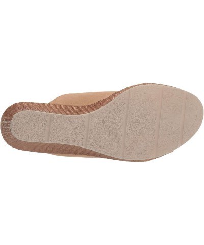 Women's Wedge Sandal Beige Suede Leather $51.45 Sandals