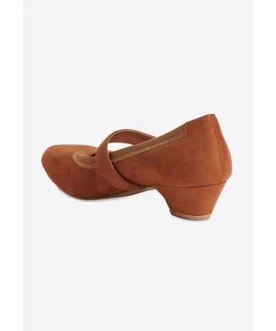 Women's Wide Width The Stone Pump Cognac $19.56 Pumps