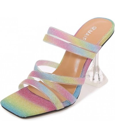 LONG-M New Stiletto Sandals Women Fairy Style Fish Mouth High Heel Sandals Color 40 $31.00 Sandals