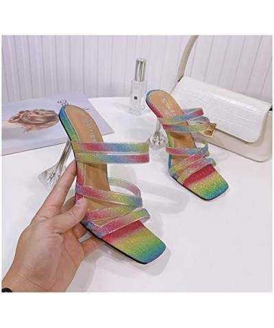 LONG-M New Stiletto Sandals Women Fairy Style Fish Mouth High Heel Sandals Color 40 $31.00 Sandals