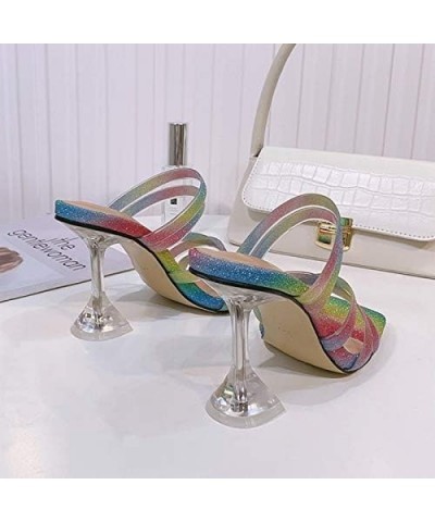 LONG-M New Stiletto Sandals Women Fairy Style Fish Mouth High Heel Sandals Color 40 $31.00 Sandals