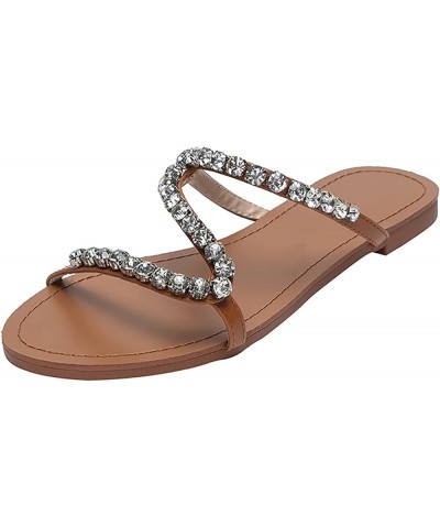 thong sandals for women low heel womens slip flat sandals comfy sandals for women wedding shoes Z 13-a $11.96 Sandals