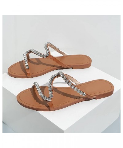 thong sandals for women low heel womens slip flat sandals comfy sandals for women wedding shoes Z 13-a $11.96 Sandals