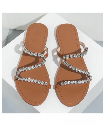 thong sandals for women low heel womens slip flat sandals comfy sandals for women wedding shoes Z 13-a $11.96 Sandals