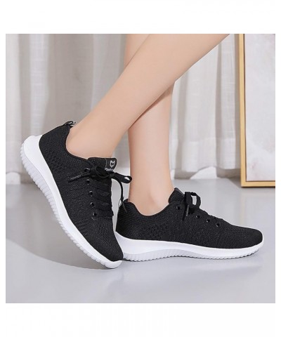 Glitter Tennis Shoes Women, Women's Fashion Sneakers Women Slip On Walking Shoes Round Toe Athletic Shoes Gift Black $14.38 A...