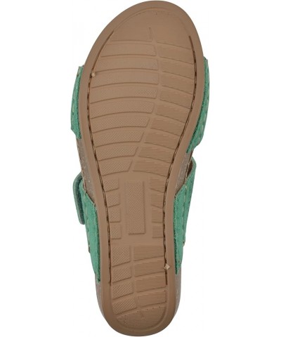 Women's Ferula Wedge Sandal Classic Green/Suede $17.02 Sandals