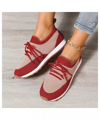 Women's Time Off Sneaker Comfortable Flats Boat Shoe Vintage Walking Dress Shoes Gym Shoes Tennis Shoes Red $13.43 Athletic S...