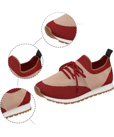 Women's Time Off Sneaker Comfortable Flats Boat Shoe Vintage Walking Dress Shoes Gym Shoes Tennis Shoes Red $13.43 Athletic S...