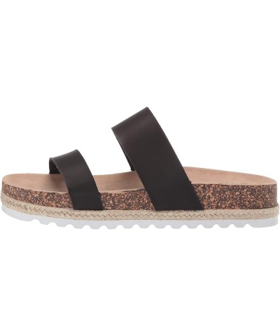 Women's Double Play Slide Sandal Black Smooth $17.41 Sandals