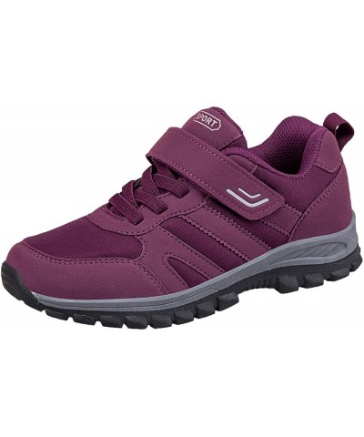 Sneakers for Women Breathable Sneakers Walking Sneakers On Sneakers Women B-purple $17.68 Athletic Shoes