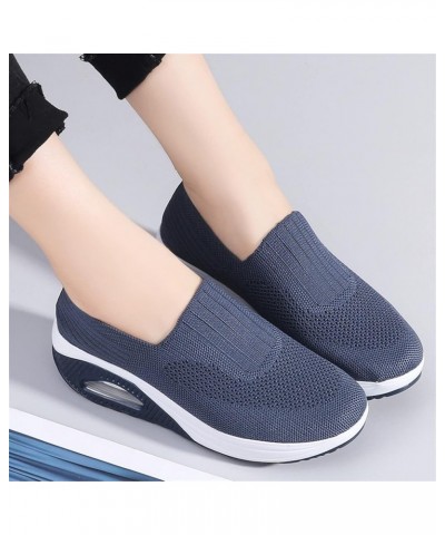 Women Nurse Sneakers Platform Sneakers Air Cushion Walking Wedge Sneaker Food Service Shoes Ladies Toning Rocker Shoes 2266bl...