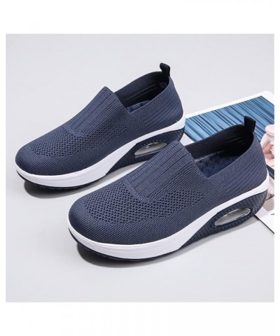 Women Nurse Sneakers Platform Sneakers Air Cushion Walking Wedge Sneaker Food Service Shoes Ladies Toning Rocker Shoes 2266bl...