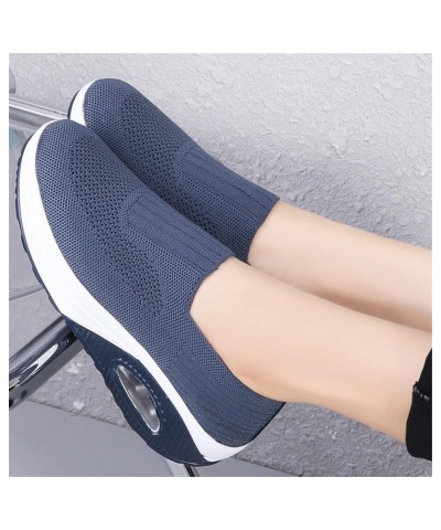 Women Nurse Sneakers Platform Sneakers Air Cushion Walking Wedge Sneaker Food Service Shoes Ladies Toning Rocker Shoes 2266bl...