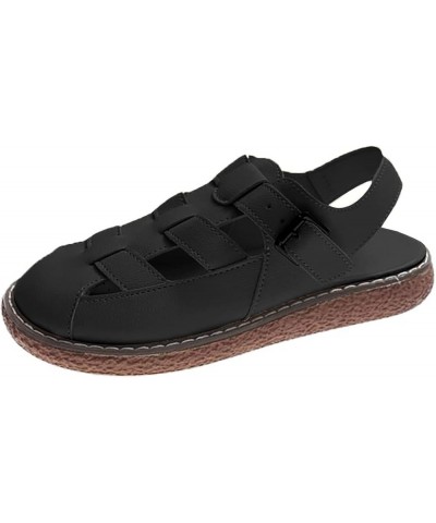 Hiking Sandals Women Ladies Sandals Ladies Ladies Sandals Crossed Fashion Outdoor Girls Shoes (Black, 40) Black 38 $27.60 San...