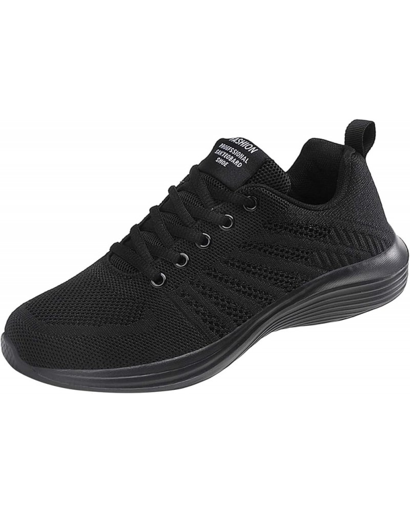 Sneakers for Women Breathable Sneakers Canvas Sneakers Slip On Athletic Trainers Z 03-black $14.77 Athletic Shoes