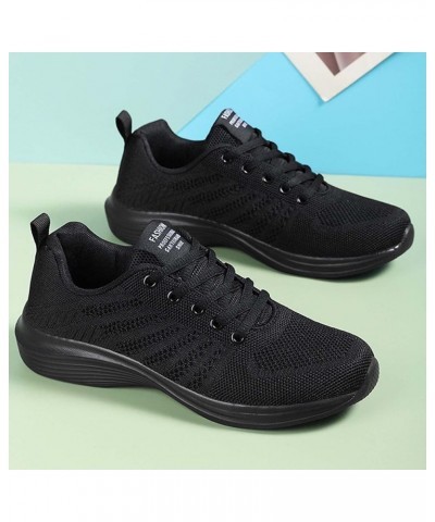 Sneakers for Women Breathable Sneakers Canvas Sneakers Slip On Athletic Trainers Z 03-black $14.77 Athletic Shoes