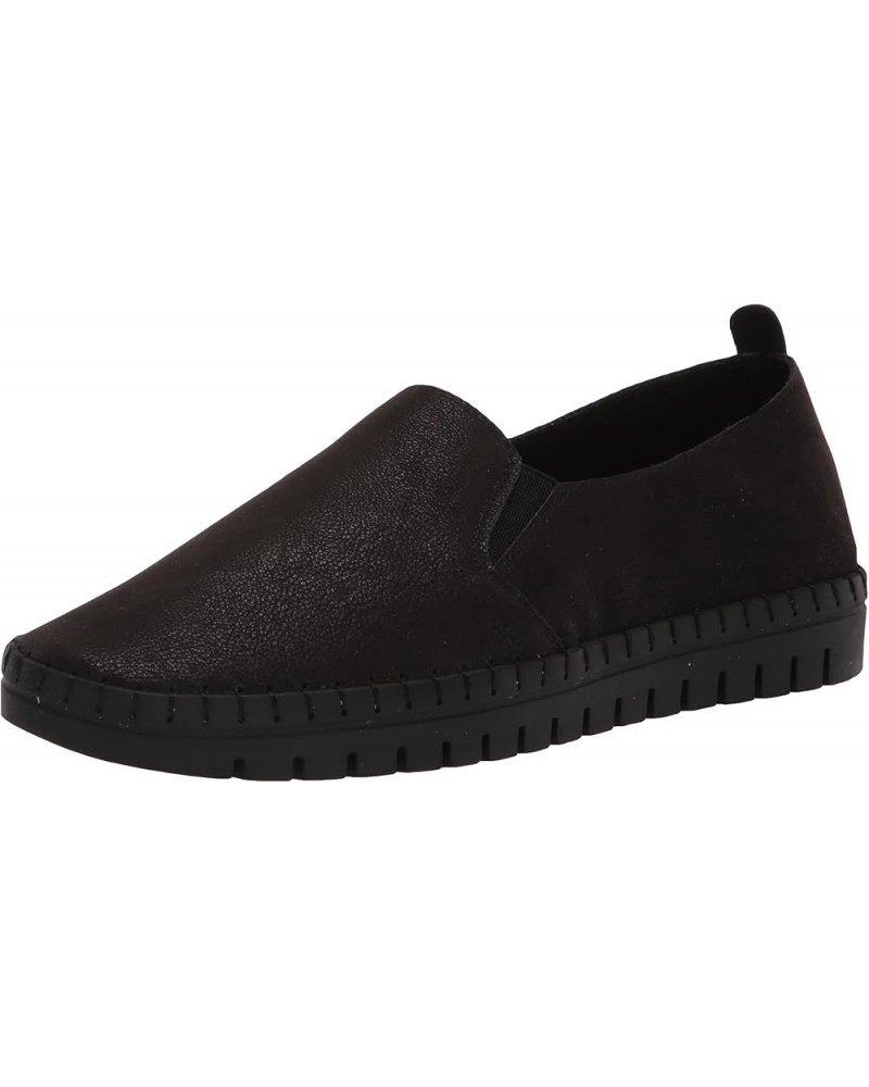 Women's Glimmer Twin Gore Slip on Sneaker Black Matte $10.18 Loafers & Slip-Ons