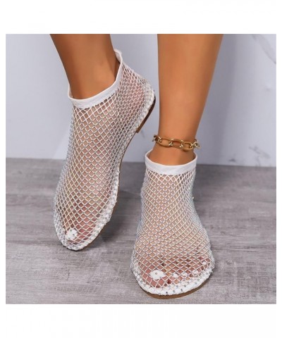 Ballet Flats for Women Sandals Ultra Comfortable Shiny Gem Mesh Flats, Women Dressy Summer Flat Shoes Slip On Sandals Summer ...