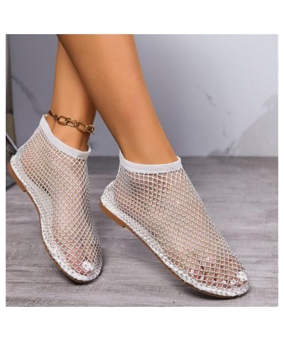 Ballet Flats for Women Sandals Ultra Comfortable Shiny Gem Mesh Flats, Women Dressy Summer Flat Shoes Slip On Sandals Summer ...