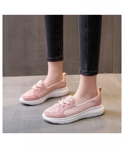 Women Casual Shoes Fashionable Simple and Solid Color Lace Up Thick Soles and Soft Soles Sketches Sandals Woman's Shoe (Black...