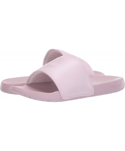 Women's Adley Shore 2_Band Leather Slide Sandal Light Pink $21.40 Sandals