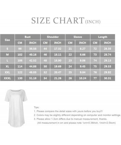 Womens Shirts Short Sleeve Trendy 2024 Tops Daily Dress Casual O Neck Pullover T Shirt Comfy Blouse Printed Tees 5-black $11....