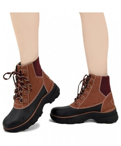 Women's Lorry Waterproof Snow Boot Cognac $26.29 Boots