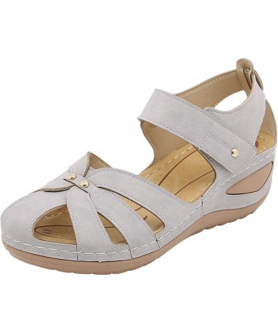 flat shoes women's dress shoes low heel sandals for women womens sandals size 8 flat sandals for women Z-01 Grey $14.84 Sandals