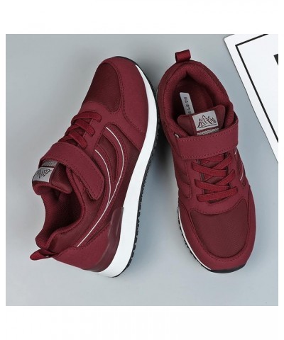 Running Sneakers Christmas, Women's Walking Shoes Sock Sneakers Mesh Slip On Air Cushion Platform Loafers Red $31.06 Athletic...